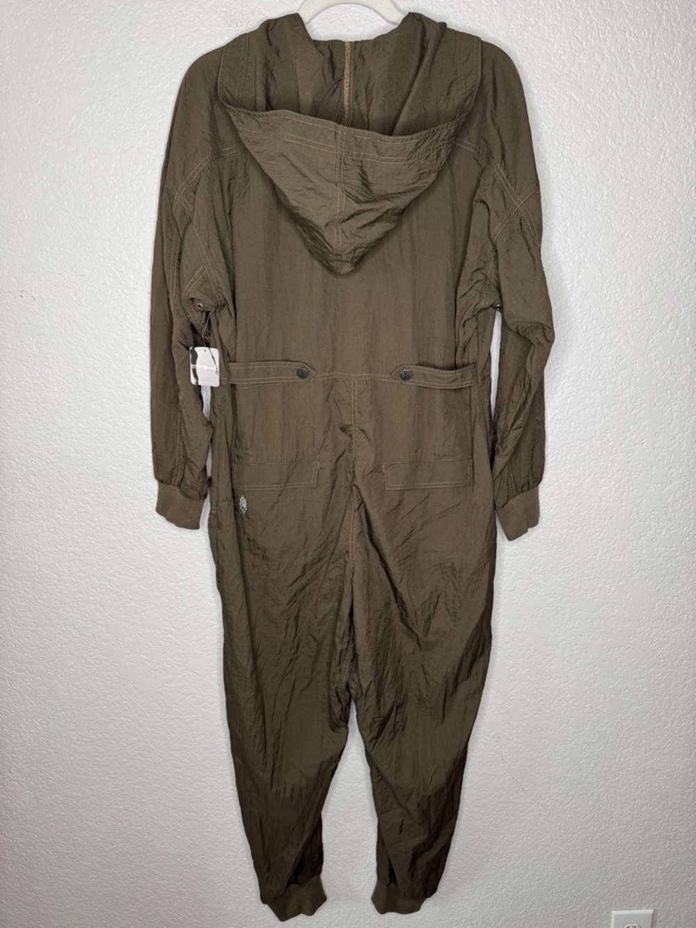 Free People Movement Speak My Language Runsie Jumpsuit Boiler Small Pine Green - Picture 4 of 7